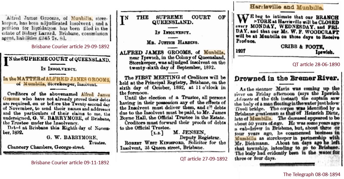 Newspaper articles 1890 - 1894 munbilla-general-store-news1